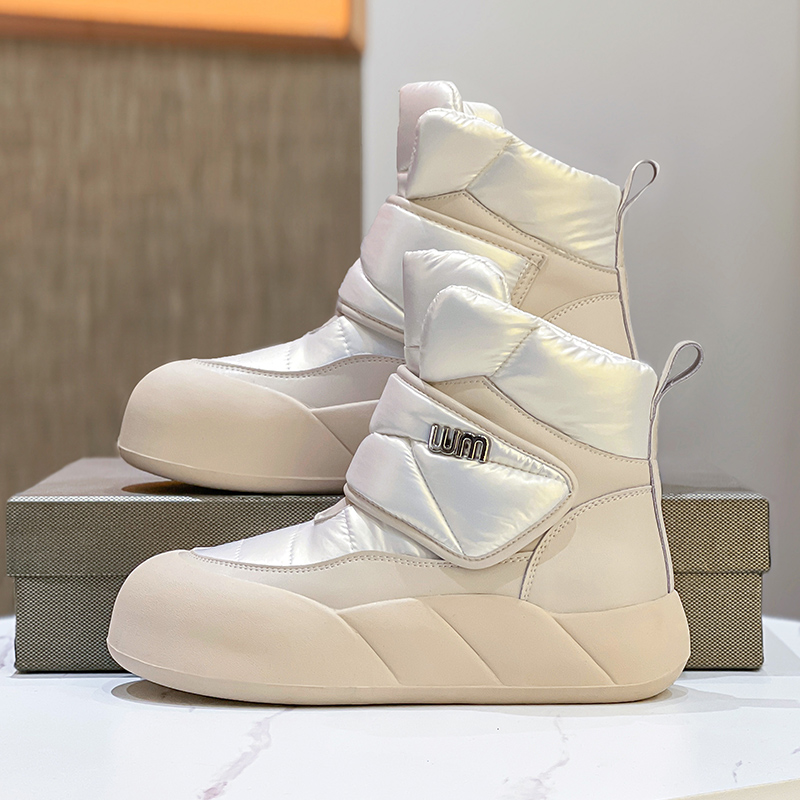 雪地靴加绒棉鞋厚底保暖短靴