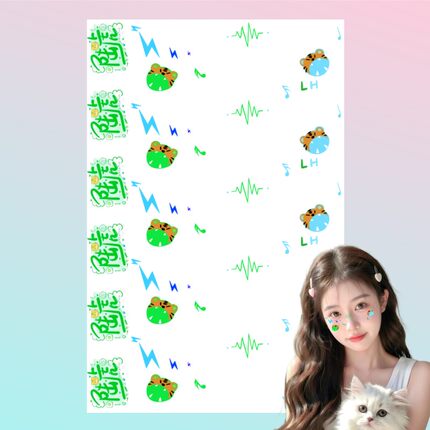 陆虎纹身贴 0713男团妆容脸贴纸 陈楚生张远王栎鑫苏醒王铮亮名字