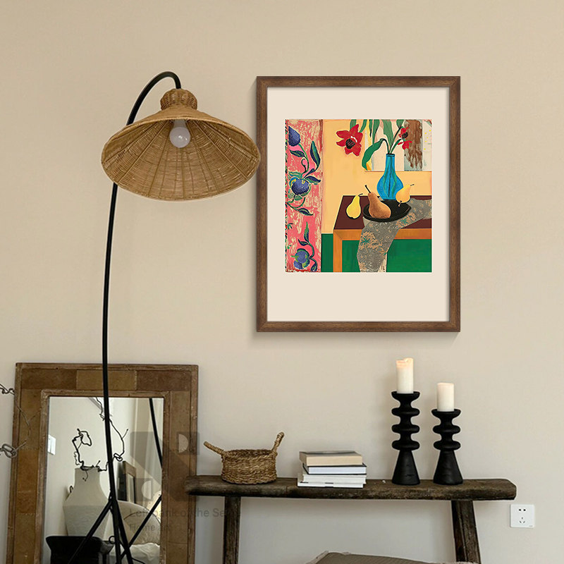 《午后时光》欧式复古抽象装饰卧室床头艺术壁画客厅高级感挂画