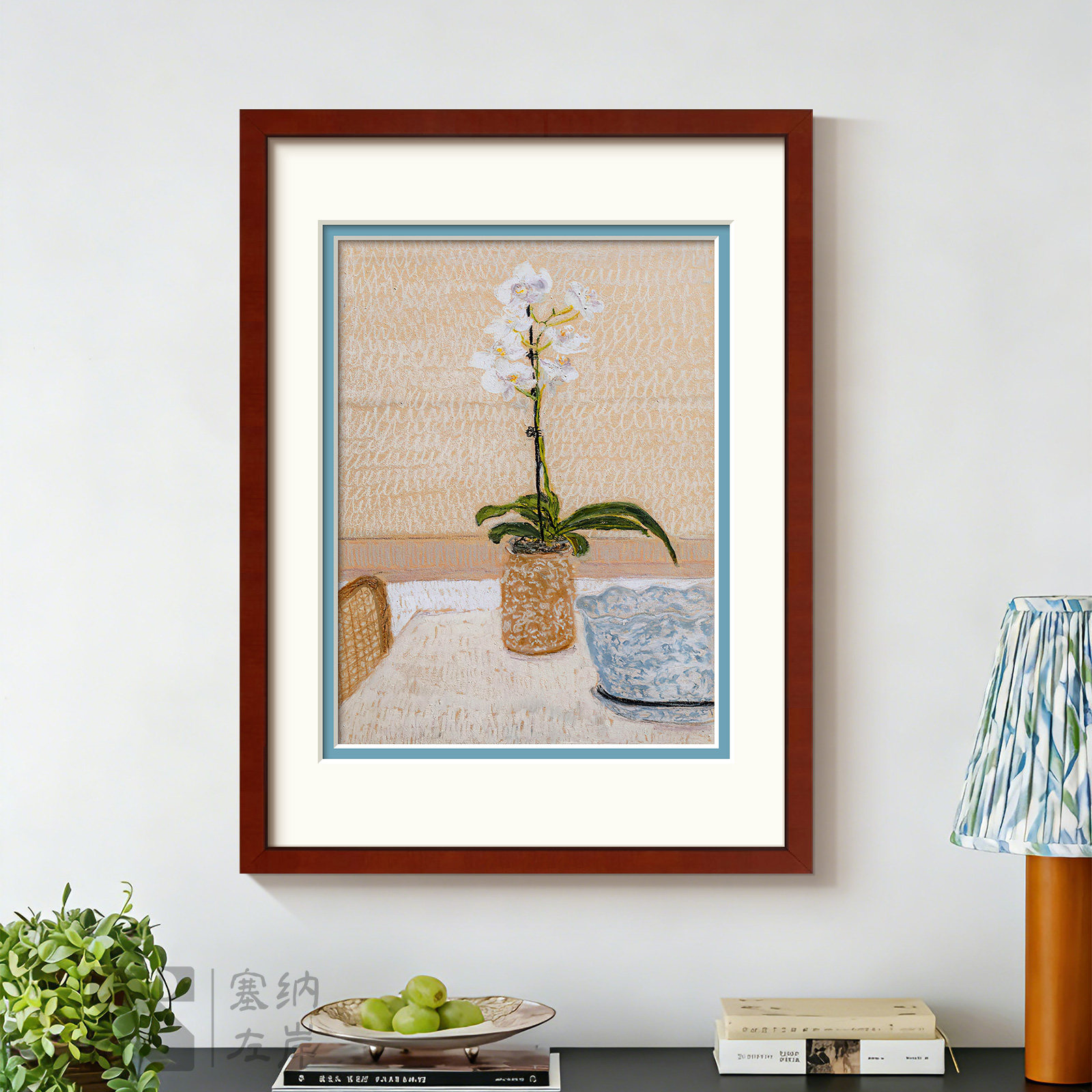 《蝴蝶兰》塞纳法式客厅装饰画沙发背景墙挂画卧室床头画餐厅壁画