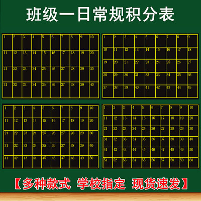 班级管理学生座位学号个人积分表