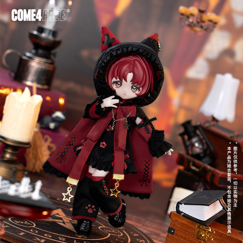 COME4FREE旗舰店童话系列【黑莓猫猫帽】12分BJD娃衣裙子套装,模玩/动漫/周边/娃圈三坑/桌游,BJD娃衣,淘宝优惠券,粉丝福利购,淘宝优惠卷