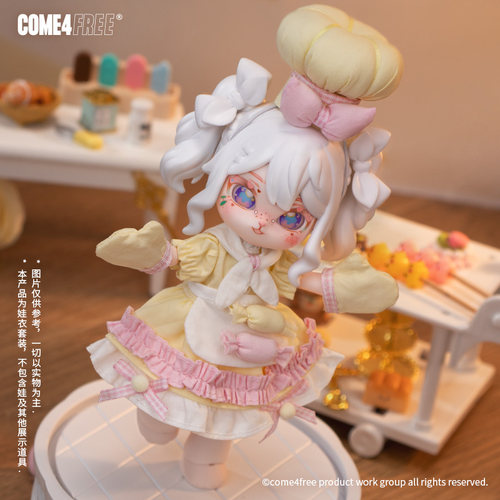 COME4FREE 【甜品系列】柠檬巴巴露亚BJD娃衣OB11玩偶裙子衣服