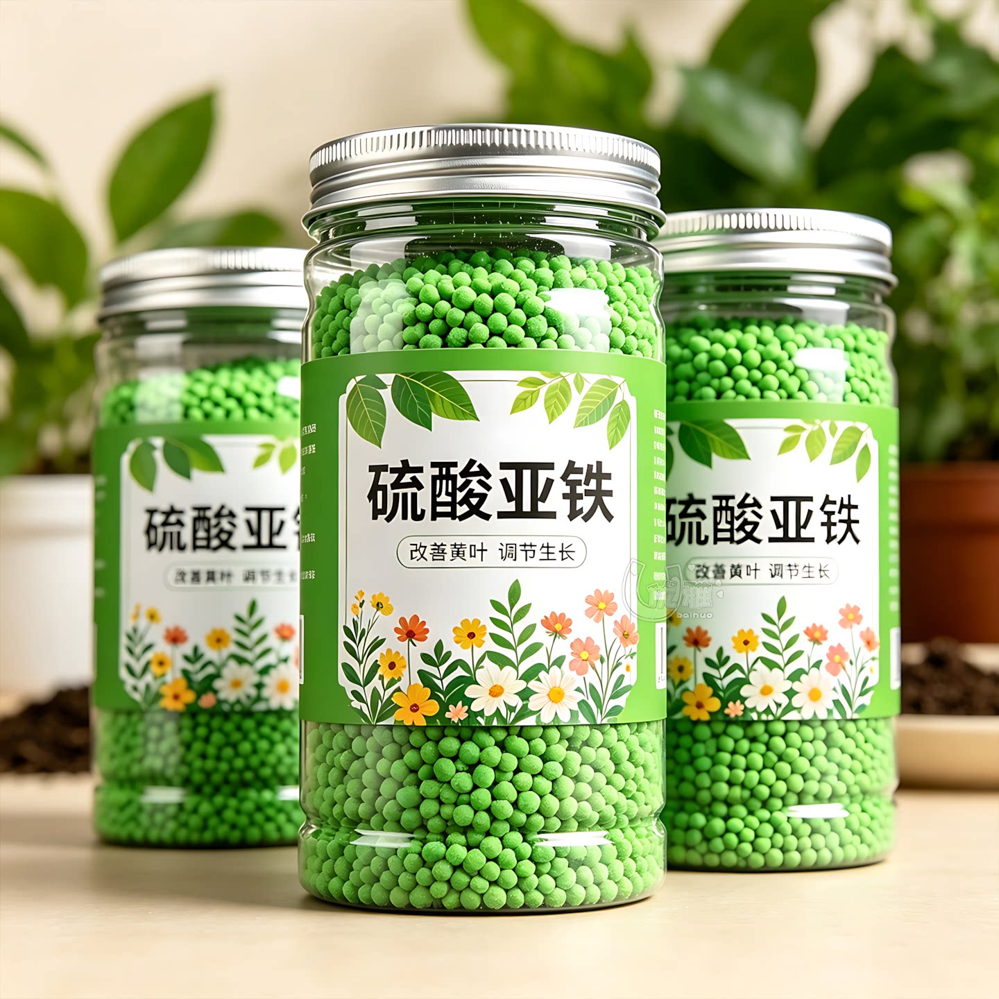 硫酸亚铁茶花杜鹃桂花专用养花肥