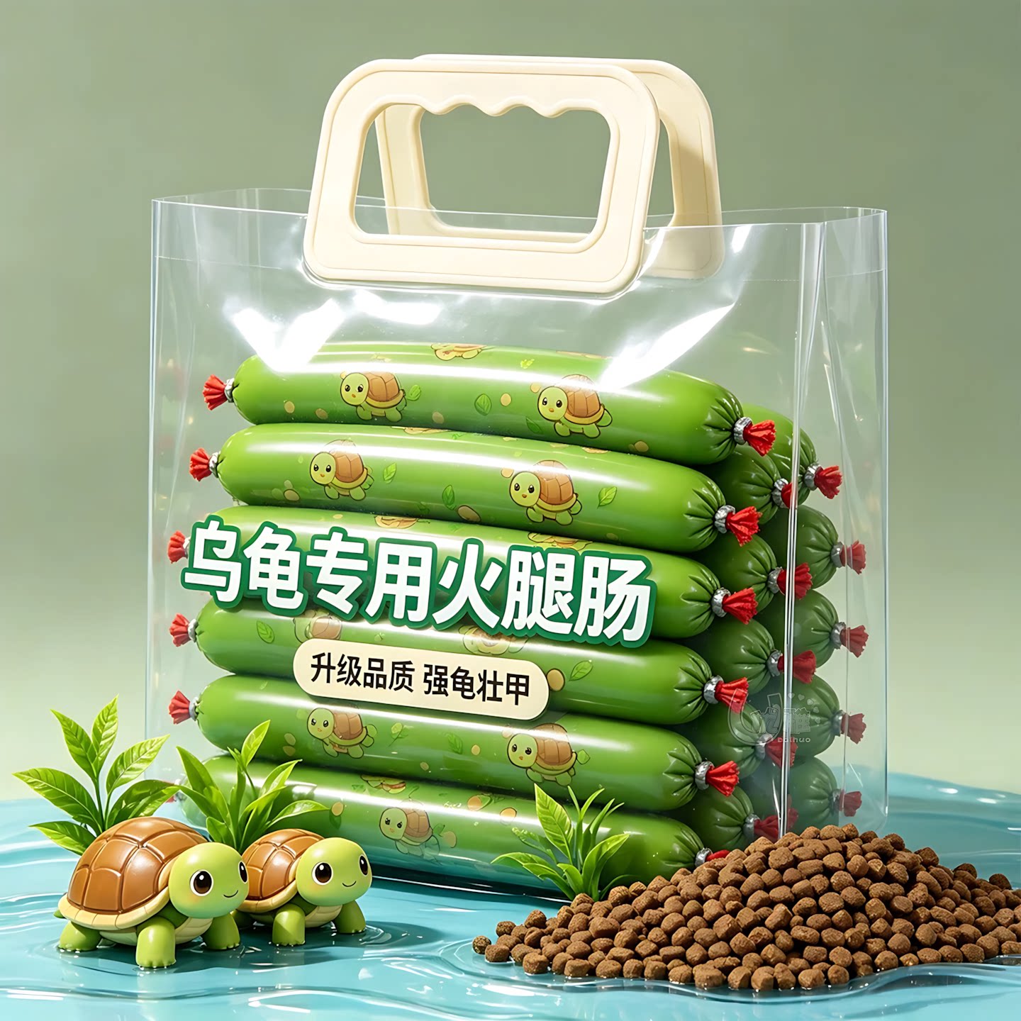 乌龟专用火腿肠高钙龟粮草龟营养高蛋白巴西龟幼龟金钱龟零食通用