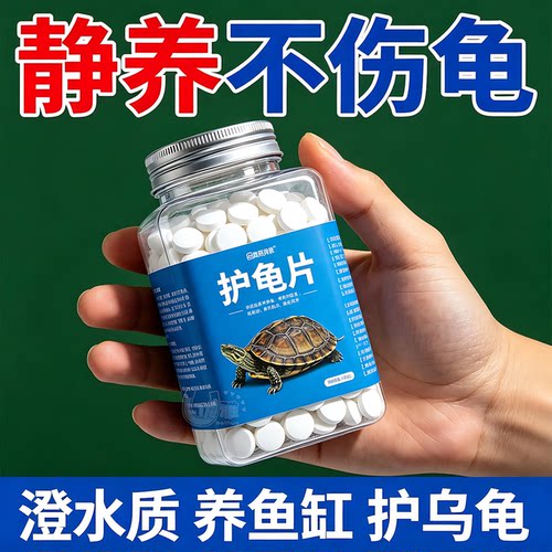 护龟片泡腾片换水除氯稳水预防片