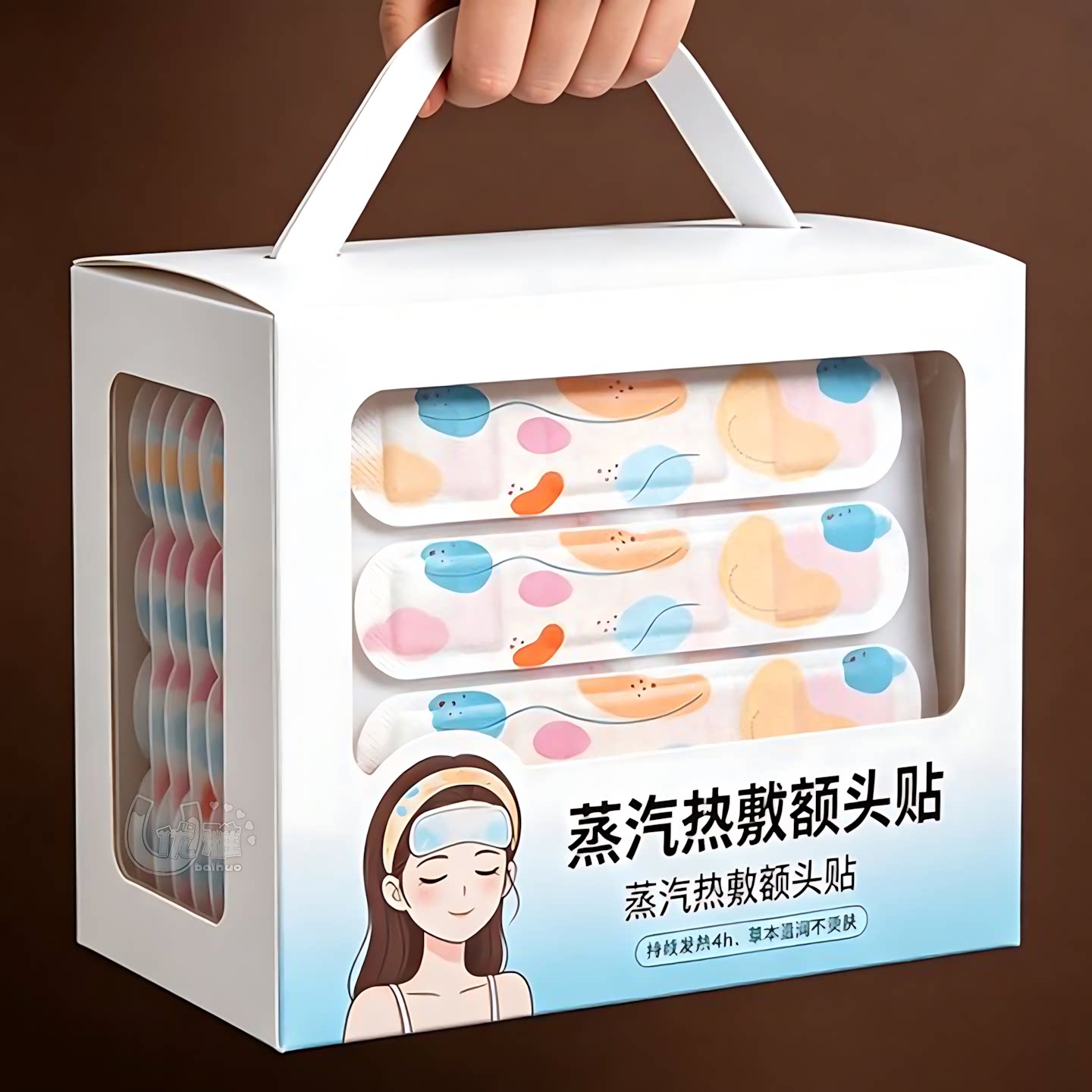 独立单片便携蒸汽额头贴蒸汽温敷