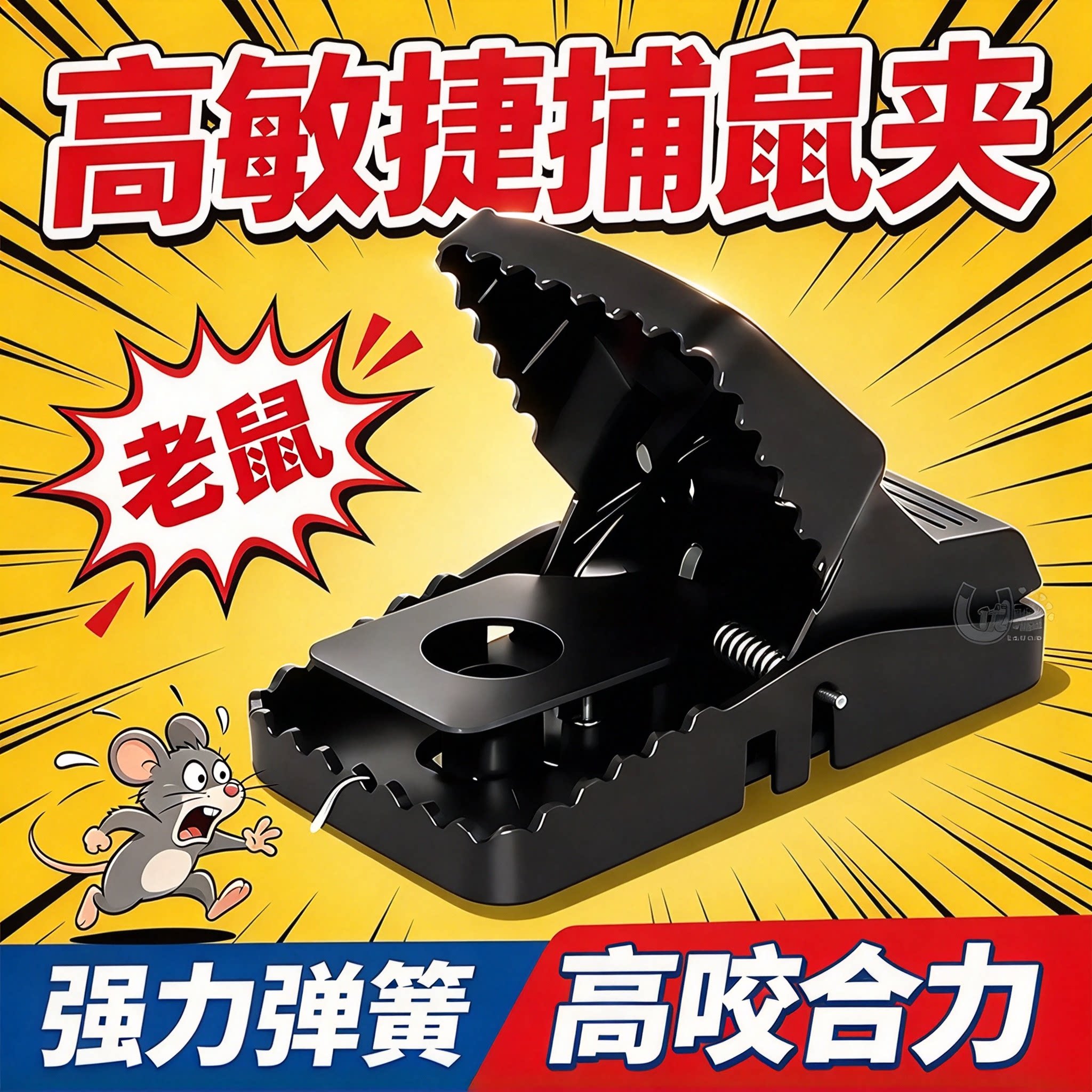 捕鼠夹仓库厨房家用高效逮鼠夹子