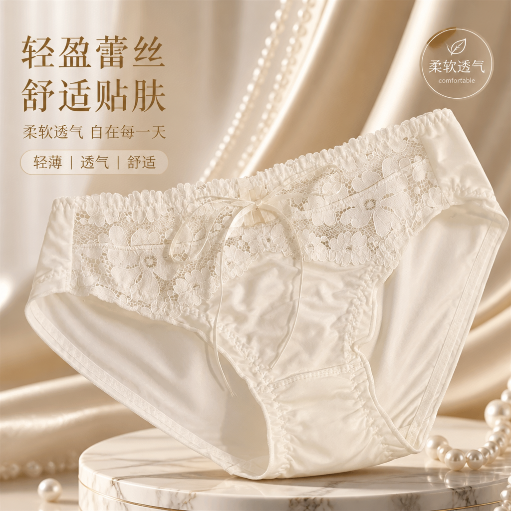 冰丝超薄速干无痕中腰女内裤