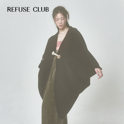 REFUSECLUB设计师品牌羊毛大衣