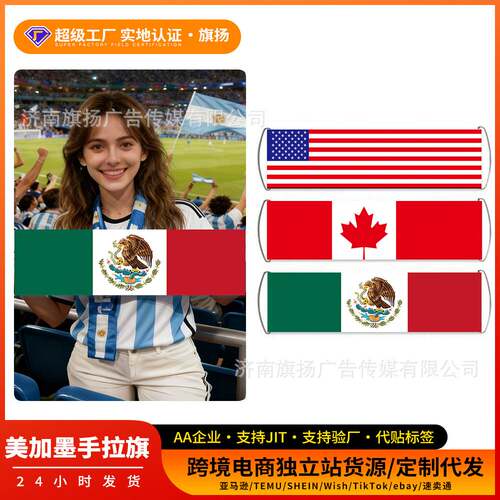 2026美加墨世界杯球迷手摇旗+30