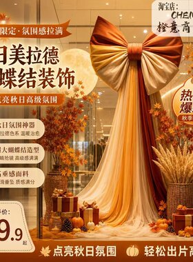 网红巨型蝴蝶结大拖尾背景墙