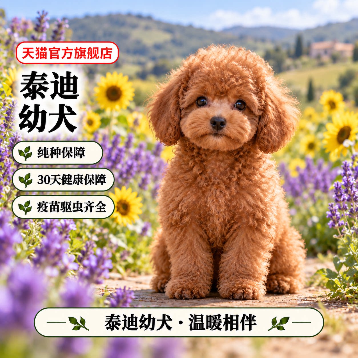 泰迪贵宾犬宠物狗活体小狗狗