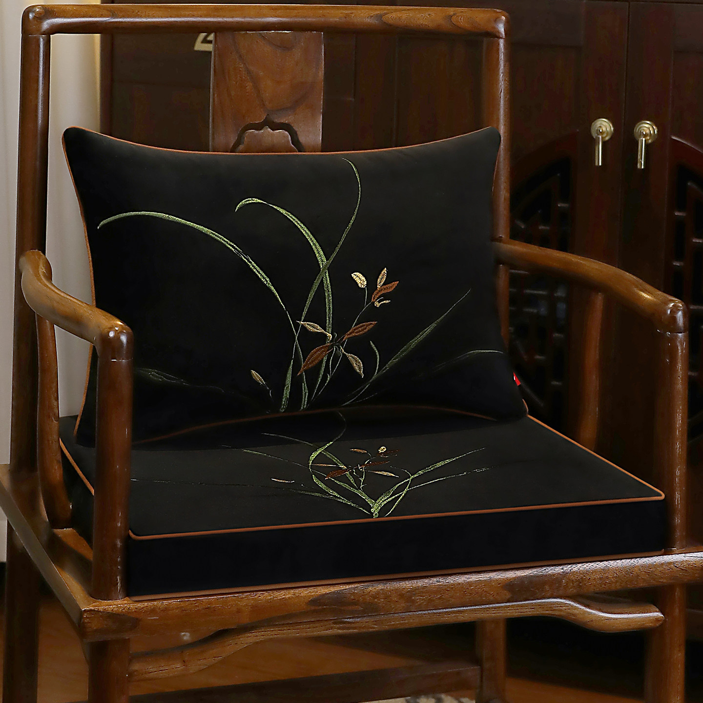 坐垫乳胶中式红木椅子垫实木家具太师椅官帽椅茶椅圈椅座垫沙发垫