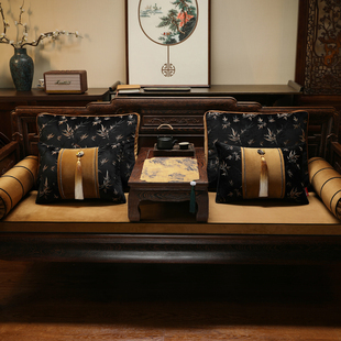 冬季2025新款高端红木沙发坐垫中式实木沙发垫定制罗汉床坐垫套罩