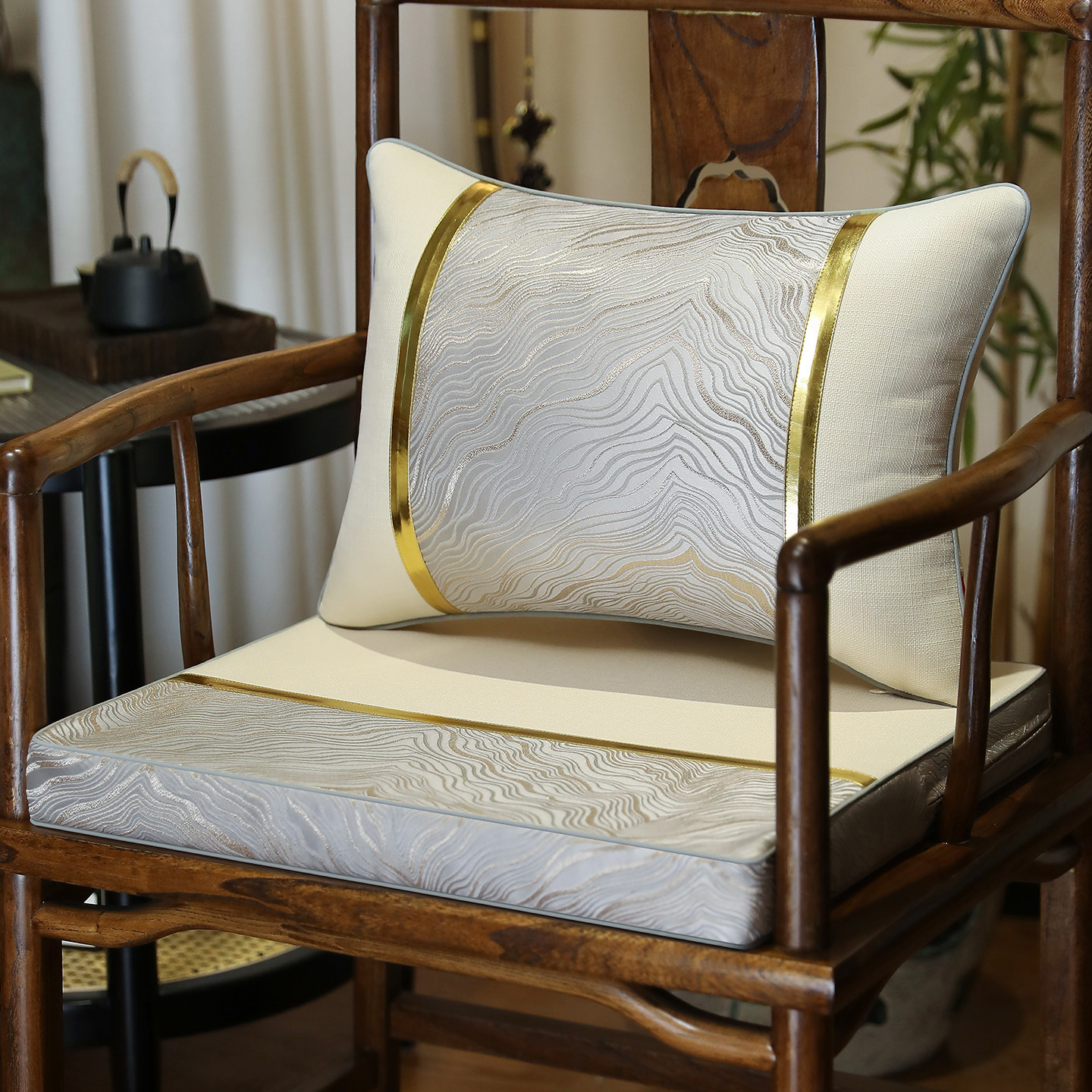 红木椅子坐垫新中式实木沙发座垫茶椅垫太师椅圈椅餐椅官帽椅凳垫