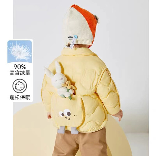 短款轻薄男童女童羽绒服反季清仓