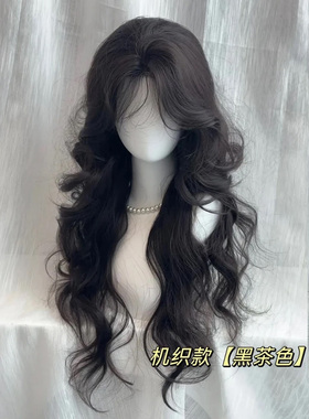 【纸醉金迷】美宿韩系气质大波浪仿真发刘海秋冬假发女自然全头套