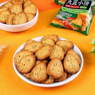 九蔬小饼干日式 网红休闲食品多种蔬菜饼干咸味薄脆小饼干营养零食