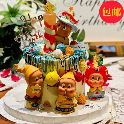 星星人蛋糕摆件装饰插件