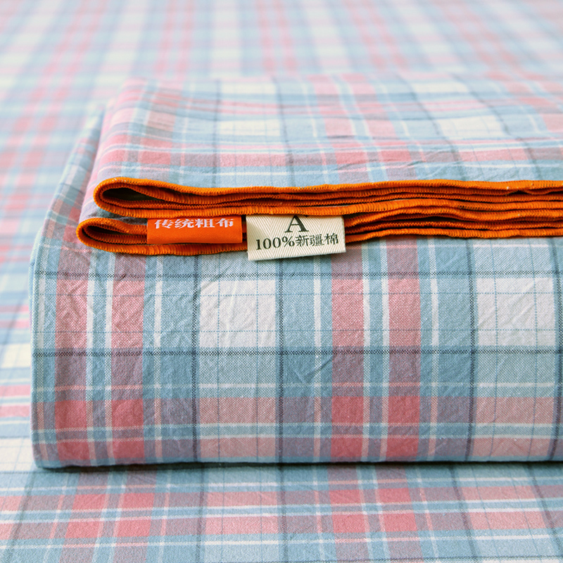 老式老粗布纯棉床单单件被单