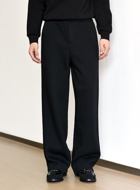 【版型之王】重磅800G加绒高级感卫裤男秋冬加厚款直筒休闲运动长