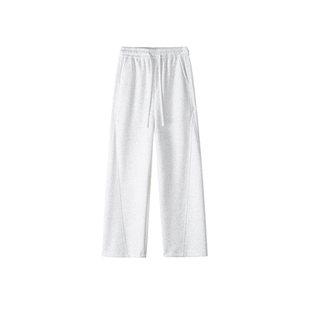 秋冬款 重磅600g阔腿卫裤 男休闲剪裁cleanfit运动长裤