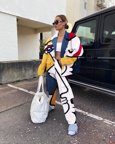Printed three-piece suit Fashion casual women's suit