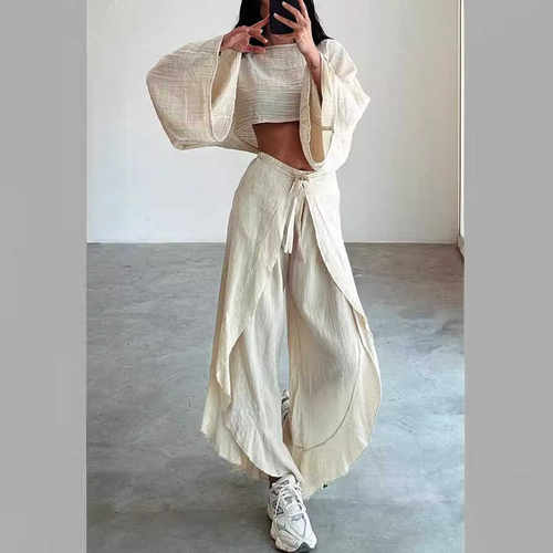 欧美时尚宽松上衣长裤两