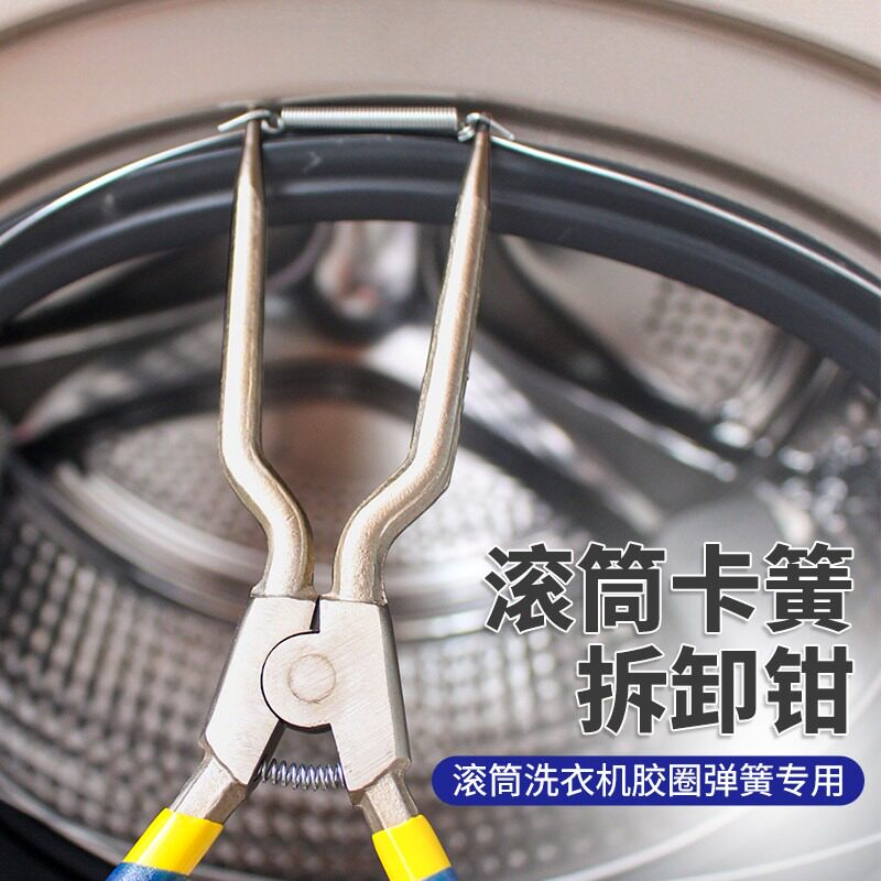 全自动滚筒洗衣机门密封胶圈拆装图片