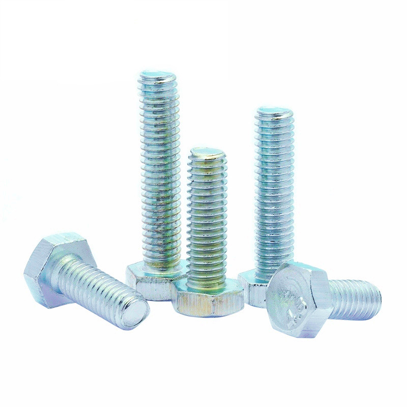 按斤镀锌4.8级外六角螺丝碳钢外六角螺栓螺杆M4M5M6M8M10M12M-M24