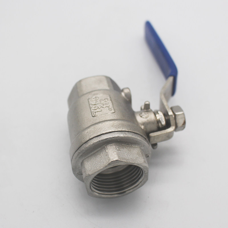 Q11F-16P正宗316不锈钢球阀二片式水管开关球阀2PC螺纹接头4分6分