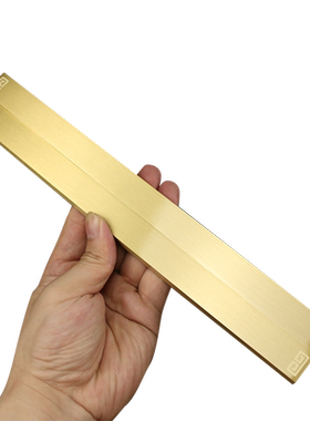 文房用品镇尺书法压纸笔架黄铜