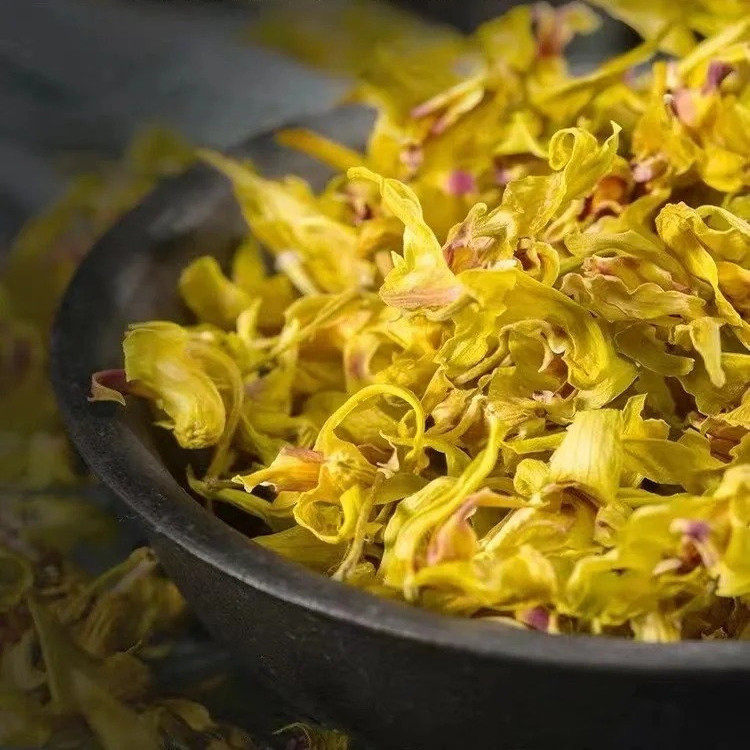 霍山铁皮石斛花茶干花养生茶正品霍山石斛花泡水养补铁皮石斛茶