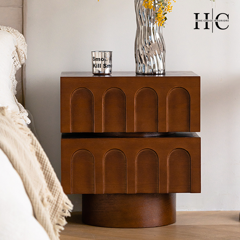 复古实木床头柜卧室小柜子