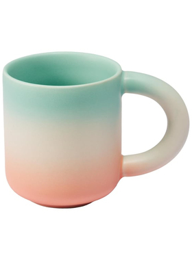 FQRLIVING英国FALABEIIA设计师ADAGIO联名款手工渐变蓝粉色陶瓷杯