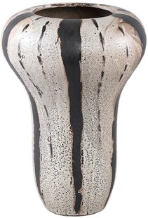 FQR LIVING丹麦SINNERUPArti手工陶器绘画米棕色独特个性质朴花瓶