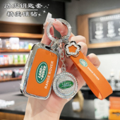 路虎揽胜极光L星脉卫士110发现运动版 4神行者2汽车钥匙套壳 发现5
