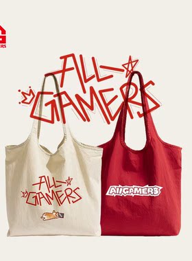 【AG官方正品】ALL GAMERS字母托特包