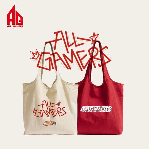 【AG官方正品】ALL GAMERS字母托特包