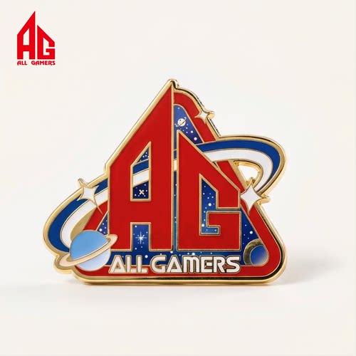 【AG官方正品】AG队标金属徽章