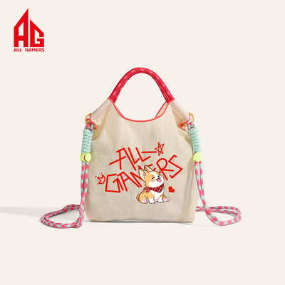 【AG官方正品】ALL GAMERS字母卡通单肩包