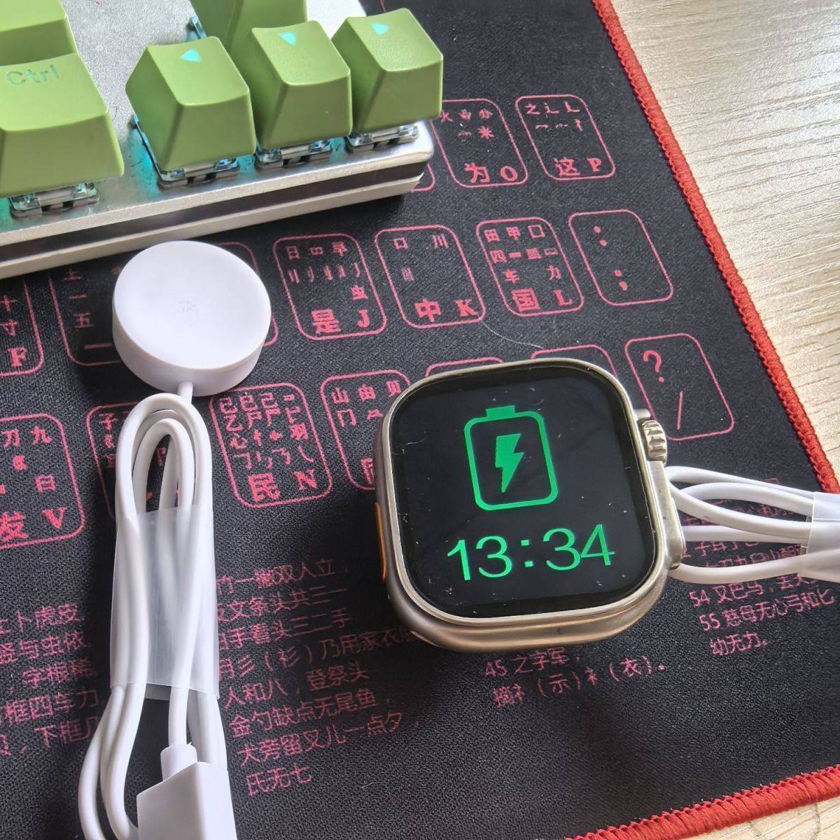 华强北S6S7S8S9智能运动手表充电器watch手表充电器线磁吸充电线