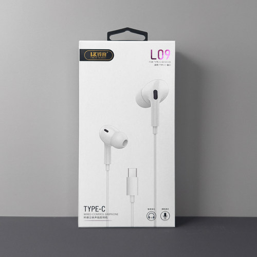 铃客L09耳机有线入耳式Type-c接口适用OPPO华为vivo手机通用游戏