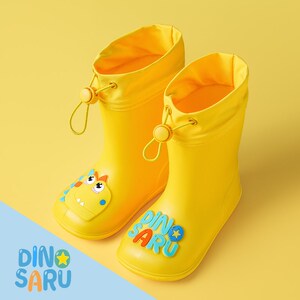 速发甜甜仔儿童雨鞋男童宝宝防滑雨靴女童学生小童幼儿水鞋防水小