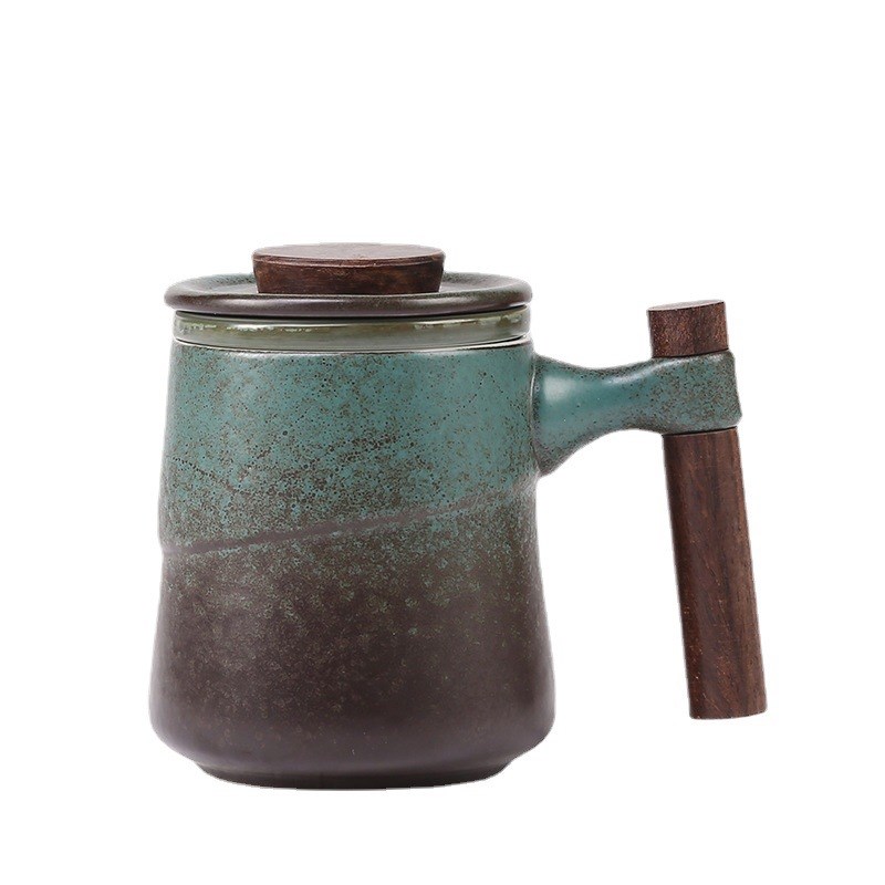 速发马务杯办公杯带盖过滤水杯茶水分个泡茶杯家用离人杯送礼商克