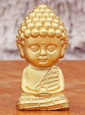 速发黄铜鎏对金童童铜像童子龙中式家居一金童男童玉子装饰摆件