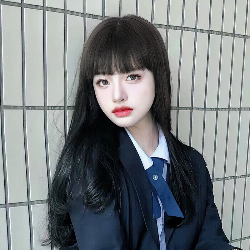 保真速发假刘海女自然前额真发头顶假发K片隐形无痕二次元富江漫