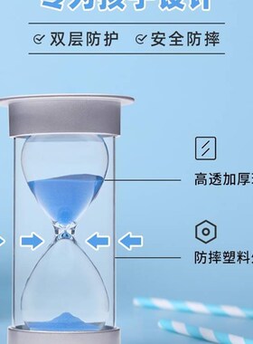 保真速发1分漏斗k锺空瓶计时器沙子25手工效率漏沙漏可携式二十分
