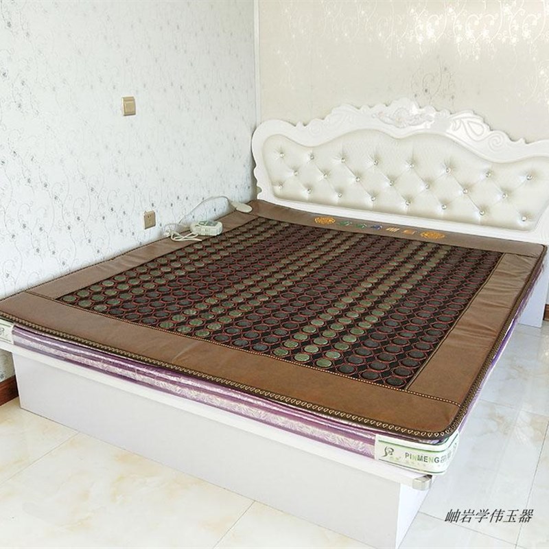现货锗石床垫玉石床垫双温双控赭石远红外线加热理疗托玛琳砭石床